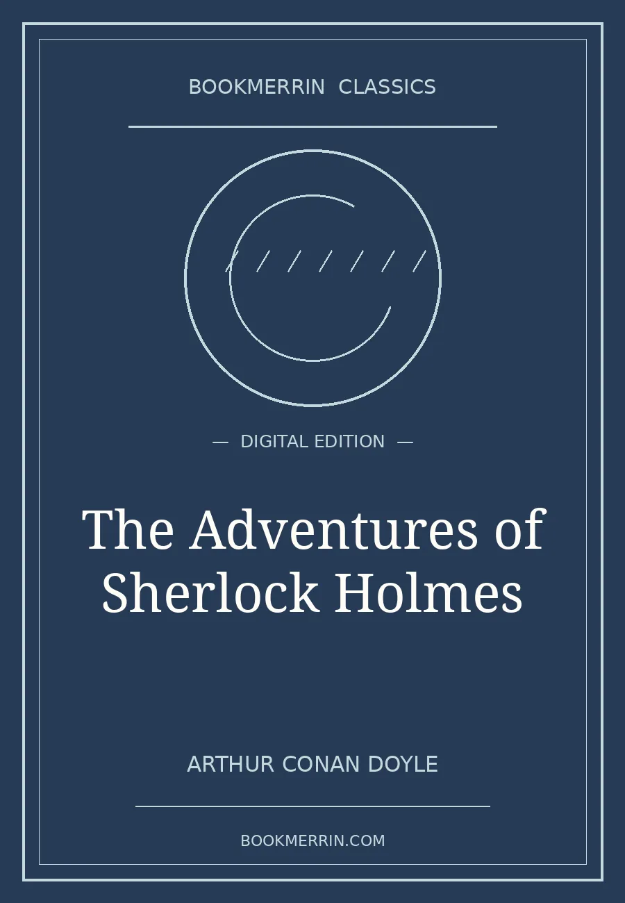 Original BookMerrin cover for The Adventures of Sherlock Holmes